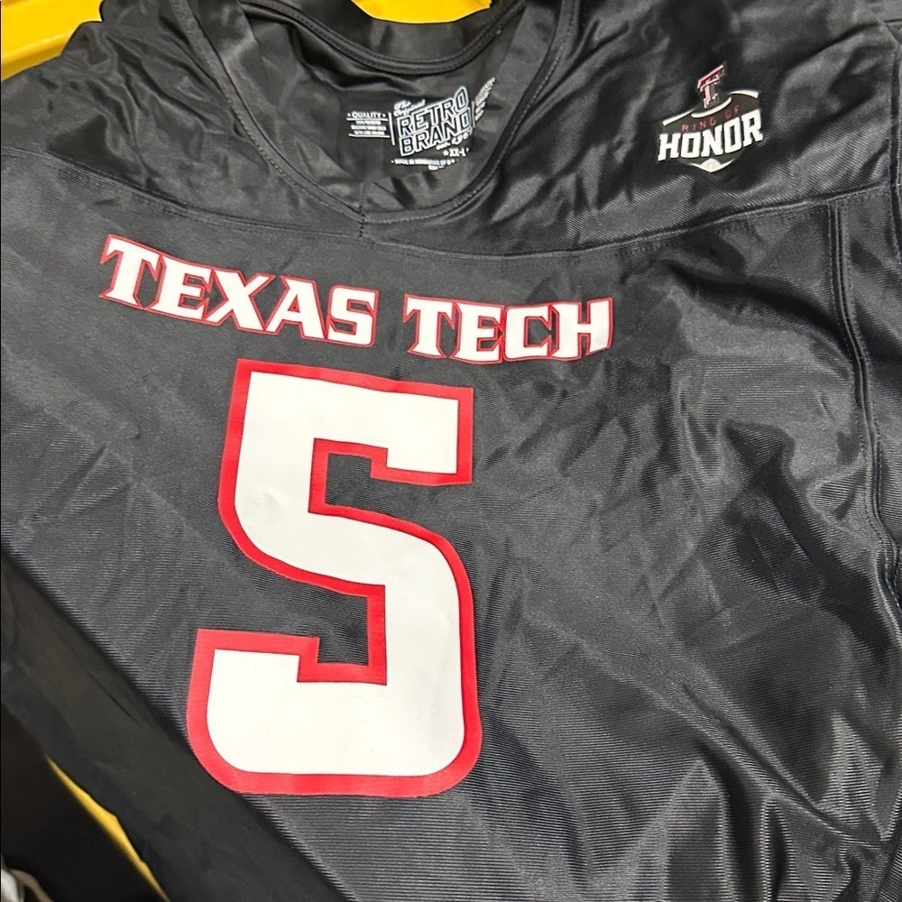 Retro Brand Men's Texas Tech Red Raiders Crabtree #5 Football Jersey NWTSize XXL - Picture 2 of 7